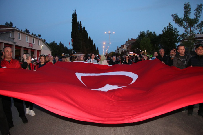 Bafra'da Gençlik Yürüyüşü Düzenlendi