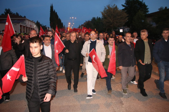 Bafra'da Gençlik Yürüyüşü Düzenlendi