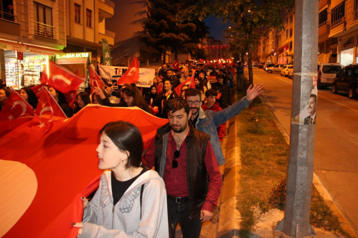 Bafra'da Gençlik Yürüyüşü Düzenlendi
