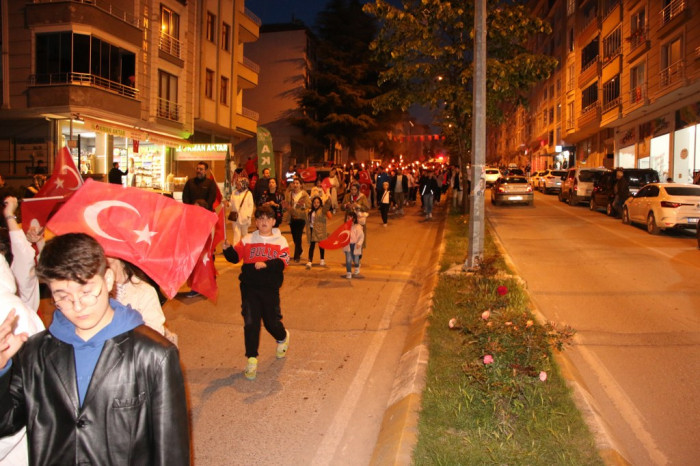 Bafra'da Gençlik Yürüyüşü Düzenlendi