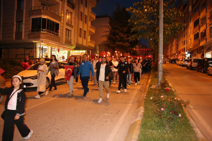 Bafra'da Gençlik Yürüyüşü Düzenlendi