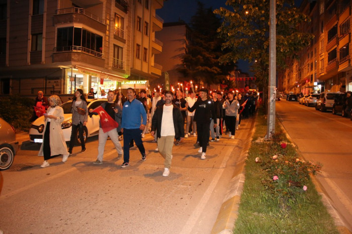 Bafra'da Gençlik Yürüyüşü Düzenlendi