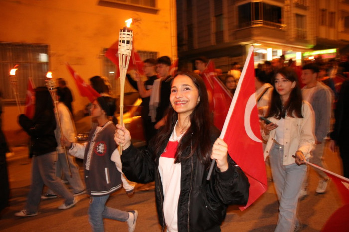 Bafra'da Gençlik Yürüyüşü Düzenlendi