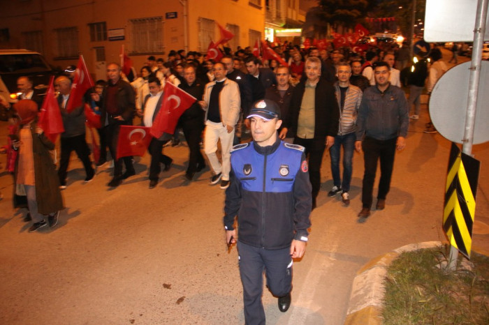 Bafra'da Gençlik Yürüyüşü Düzenlendi