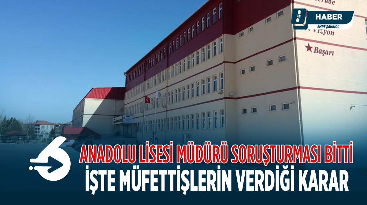 Bafra Anadolu Lisesi Müdürü  Görevden Alındı