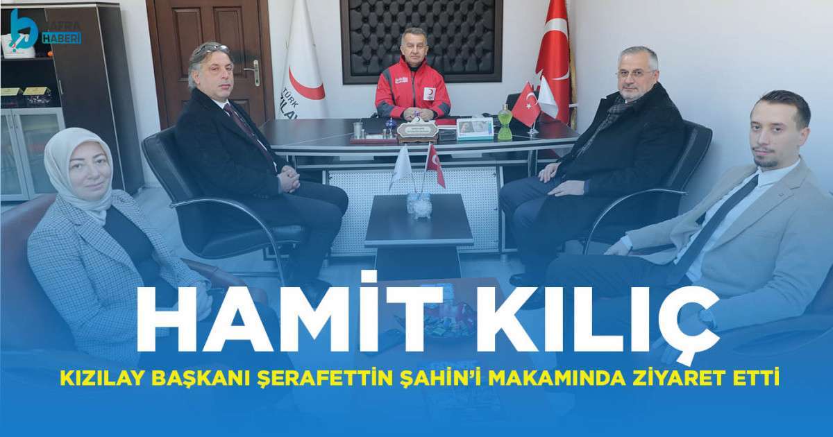 Bafra Belediye Başkanı Hamit Kılıç'tan Kızılay Bafra Şubesi'ne Ziyaret