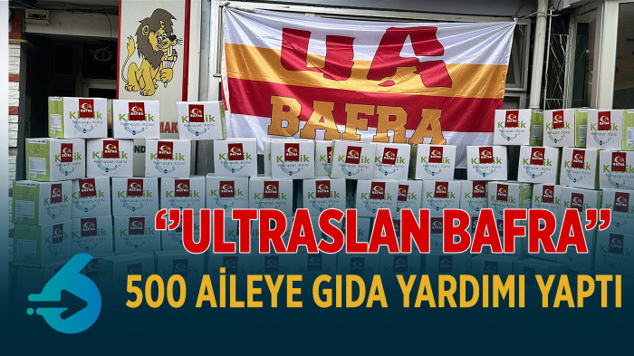 Galatasaray taraftarı 500 aileye gıda yardımı yaptı